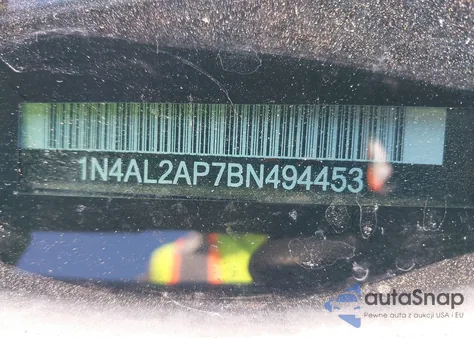 2011 Nissan Altima 2.5 S from USA, damaged, VIN 1N4AL2AP7BN494453